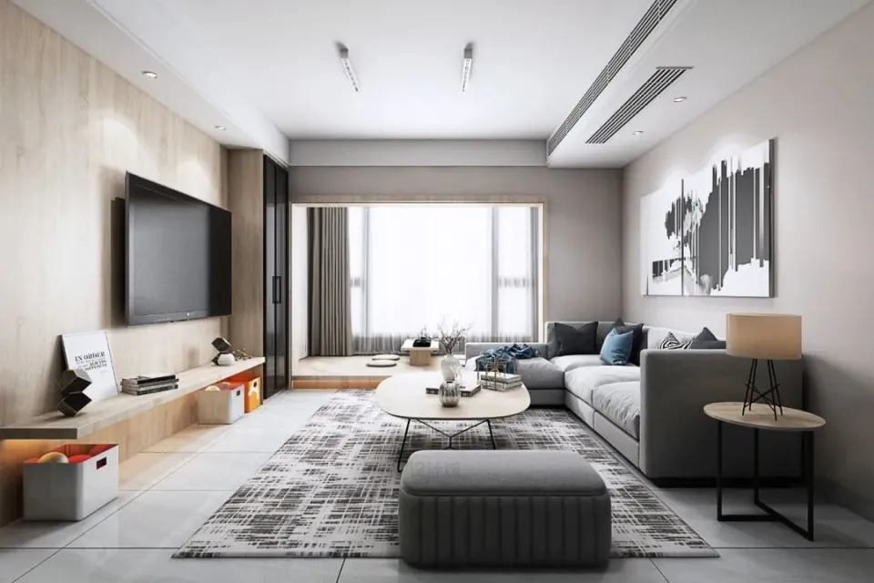 空调最佳方案=大厅中央空调+房间壁挂空调！